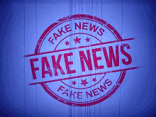 Imagem mostra logo em movimento  com as palavras Fake News no centro