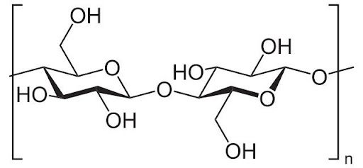 Cadeia de celulose.  (Fonte: Wikimedia Commons/Reprodução)